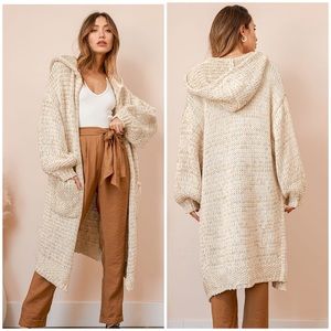 Free People hooded cardigan